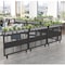 Ejoy Indoor /Outdoor Black Metal Partition Divider Fence With Top Basket BlackMetalPartition - alternate 3